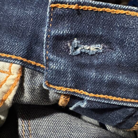 J Brand Flare Bootcut Dark Washed Distressed Hem Womens Size 28 Jeans - Picture 13 of 14